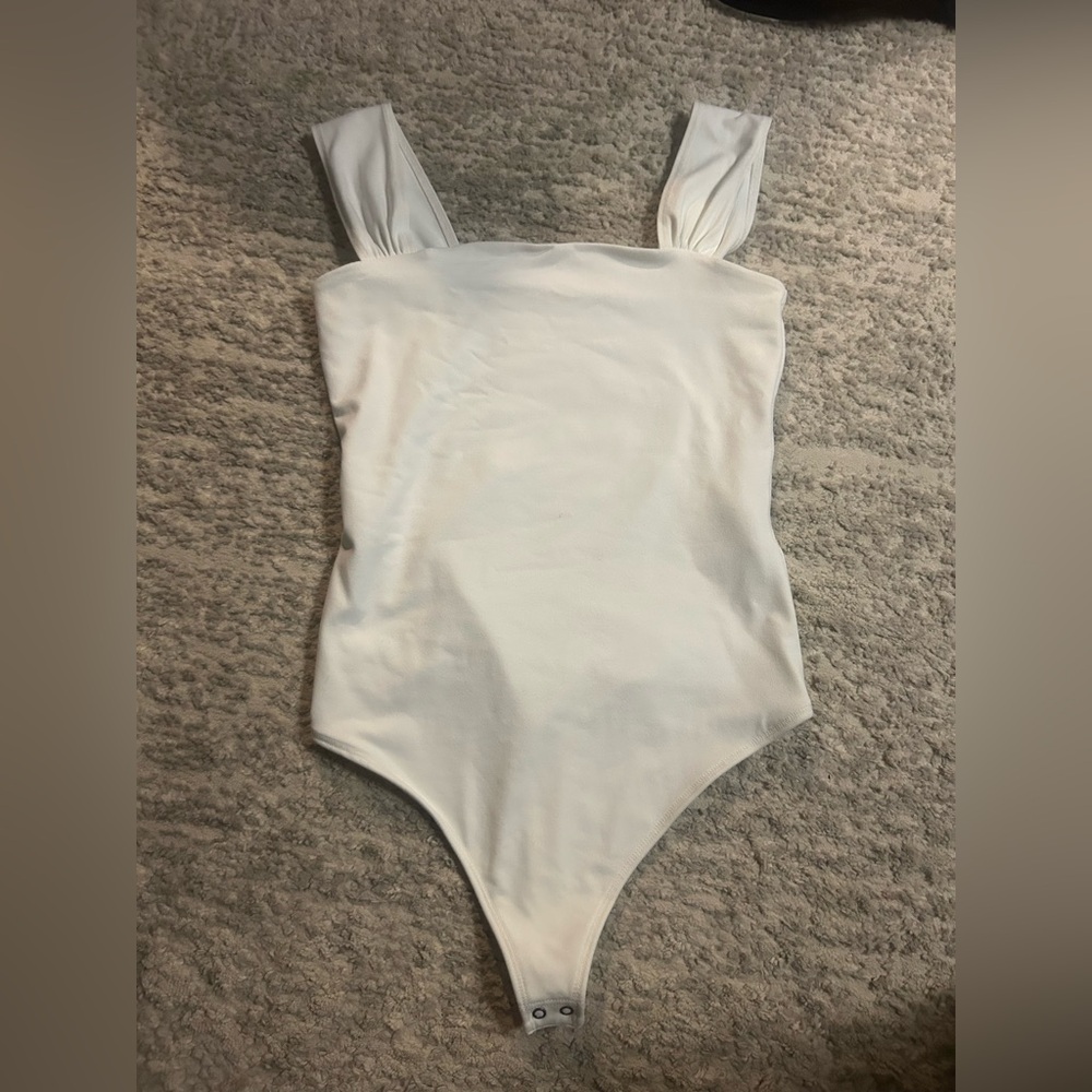 Abercrombie & Fitch White Bodysuit Small